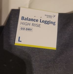 Old Navy Gray Balance Leggings High Rise L